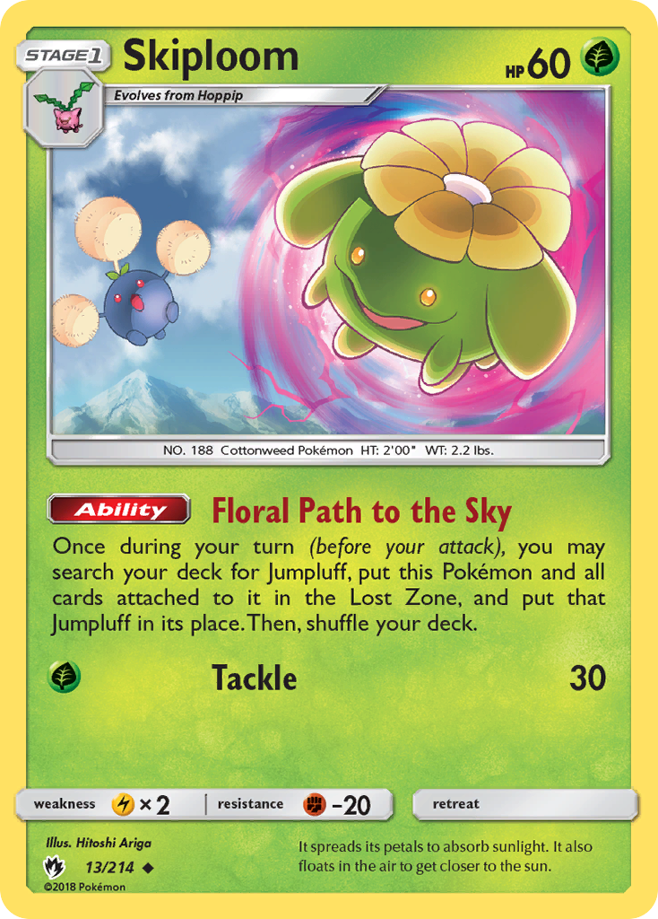 Skiploom - Lost Thunder - #13 - Pokemon TCG card