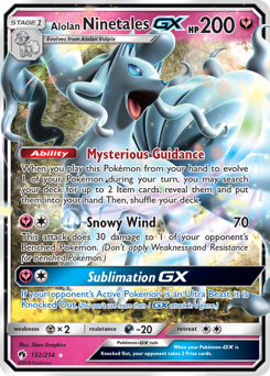 Alolan Ninetales-GX - Lost Thunder - #132 - Pokemon TCG card