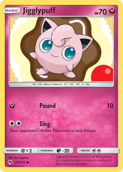 Jigglypuff - Lost Thunder - #133 - Pokemon TCG card