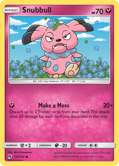 Snubbull - Lost Thunder - #137 - Pokemon TCG card