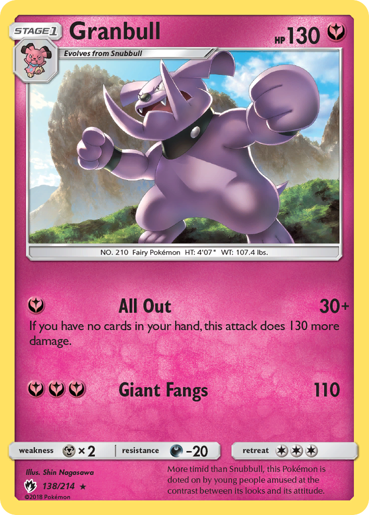 Granbull - Lost Thunder - #138 - Pokemon TCG card