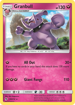 Granbull - Lost Thunder - #138 - Pokemon TCG card