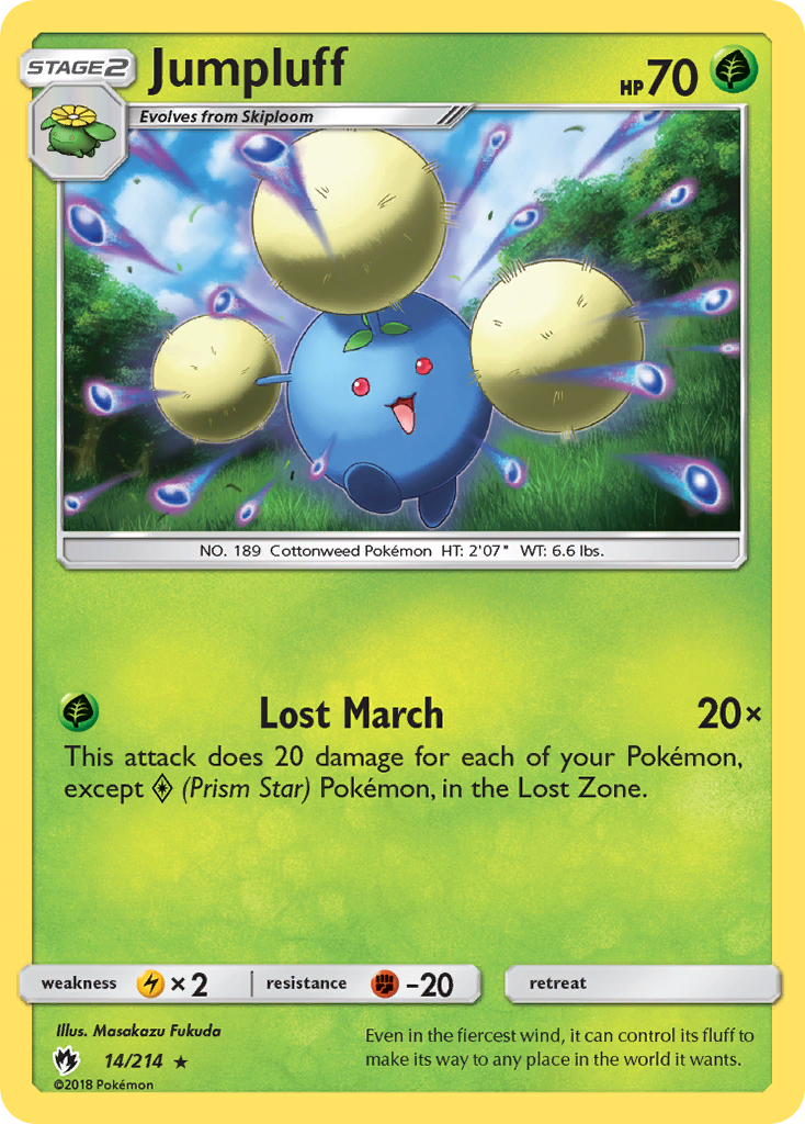 Jumpluff - Lost Thunder - #14 - Pokemon TCG card