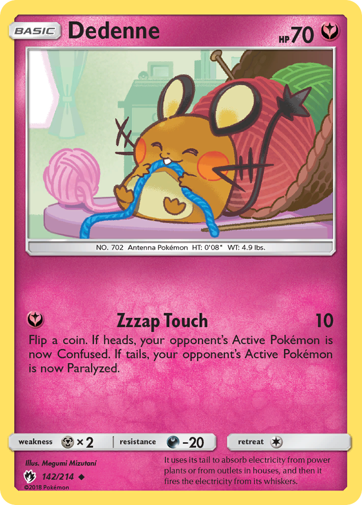 Dedenne - Lost Thunder - #142 - Pokemon TCG card