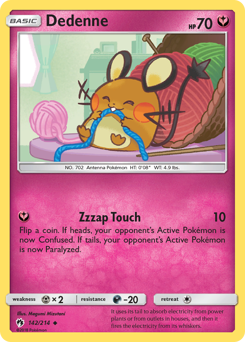 Dedenne #142 Dedenne - Lost Thunder - #142 - Pokemon TCG card