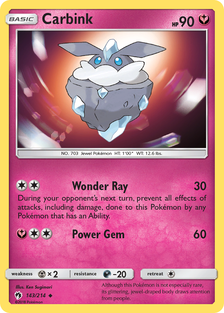 Carbink - Lost Thunder - #143 - Pokemon TCG card