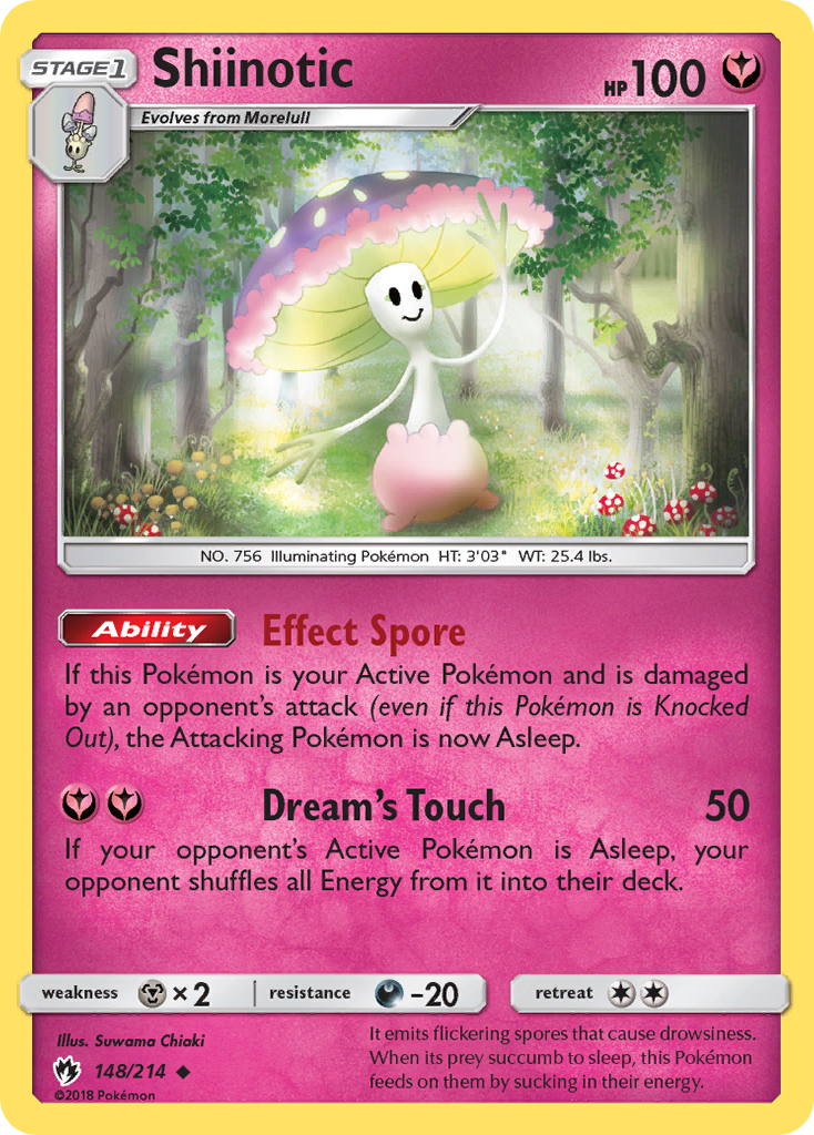 Shiinotic - Lost Thunder - #148 - Pokemon TCG card