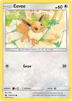 Eevee #155 Eevee - Lost Thunder - #155 - Pokemon TCG card