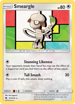 Smeargle #157 Smeargle - Lost Thunder - #157 - Pokemon TCG card