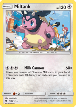 Miltank - Lost Thunder - #158 - Pokemon TCG card