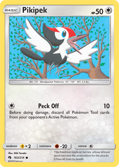 Pikipek - Lost Thunder - #163 - Pokemon TCG card