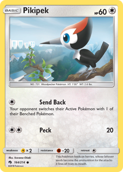 Pikipek - Lost Thunder - #164 - Pokemon TCG card