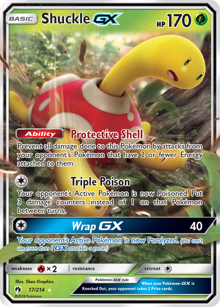 Shuckle-GX - Lost Thunder - #17 - Pokemon TCG card