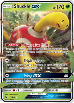 Shuckle-GX - Lost Thunder - #17 - Pokemon TCG card
