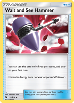 Wait and See Hammer - Lost Thunder - #192 - Pokemon TCG card