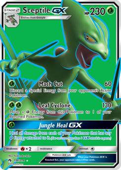 Sceptile-GX #196 Sceptile-GX - Lost Thunder - #196 - Pokemon TCG card