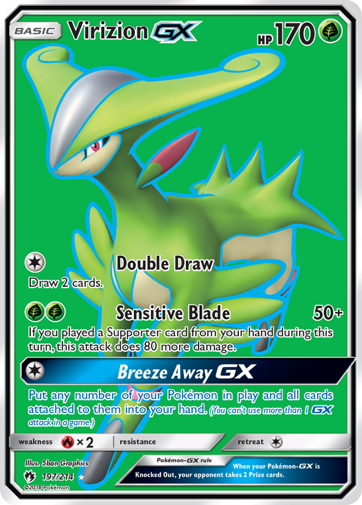 Virizion-GX - Lost Thunder - #197 - Pokemon TCG card