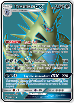 Tyranitar-GX - Lost Thunder - #203 - Pokemon TCG card