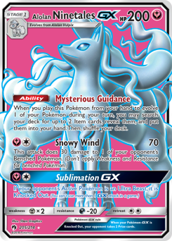 Alolan Ninetales-GX - Lost Thunder - #205 - Pokemon TCG card