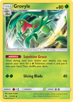 Grovyle - Lost Thunder - #21 - Pokemon TCG card