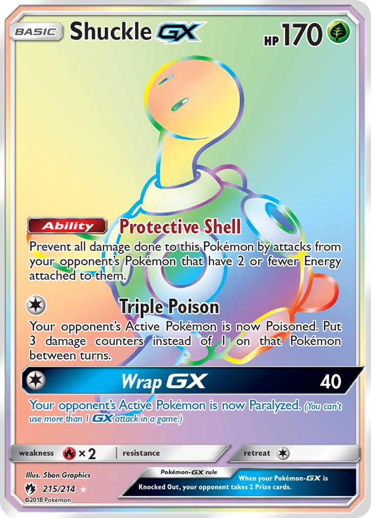 Shuckle-GX - Lost Thunder - #215 - Pokemon TCG card