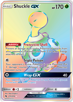 Shuckle-GX - Lost Thunder - #215 - Pokemon TCG card