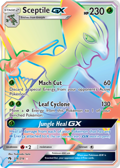 Sceptile-GX #216 Sceptile-GX - Lost Thunder - #216 - Pokemon TCG card