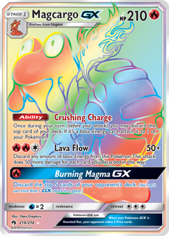 Magcargo-GX #218 Magcargo-GX - Lost Thunder - #218 - Pokemon TCG card