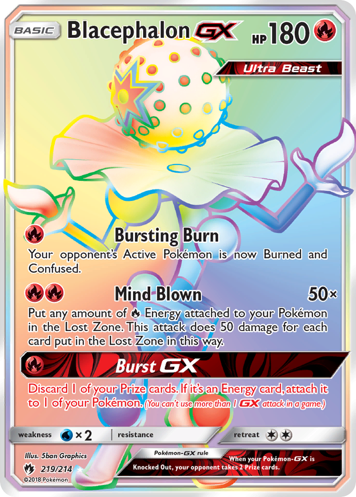 Blacephalon-GX - Lost Thunder - #219 - Pokemon TCG card