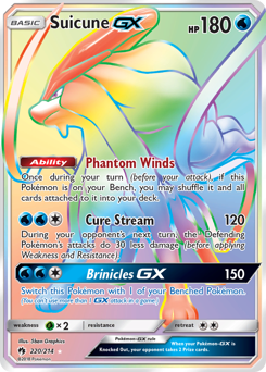Suicune-GX #220 Suicune-GX - Lost Thunder - #220 - Pokemon TCG card