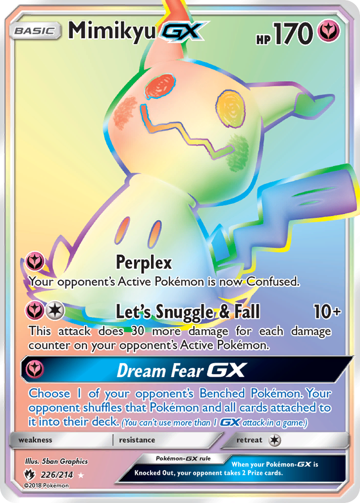 Mimikyu-GX - Lost Thunder - #226 - Pokemon TCG card