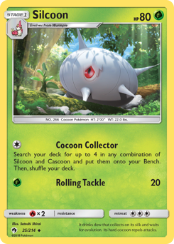 Silcoon #25 Silcoon - Lost Thunder - #25 - Pokemon TCG card