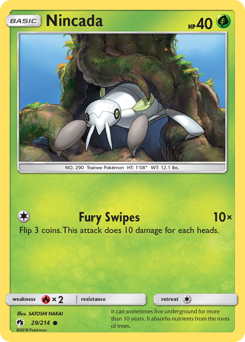 Nincada - Lost Thunder - #29 - Pokemon TCG card