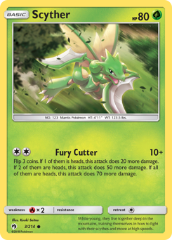 Scyther #3 Scyther - Lost Thunder - #3 - Pokemon TCG card