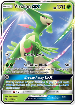 Virizion-GX - Lost Thunder - #34 - Pokemon TCG card