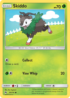 Skiddo - Lost Thunder - #35 - Pokemon TCG card