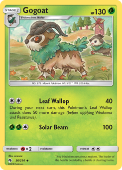 Gogoat - Lost Thunder - #36 - Pokemon TCG card