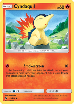 Cyndaquil #39 Cyndaquil - Lost Thunder - #39 - Pokemon TCG card