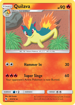 Quilava #41 Quilava - Lost Thunder - #41 - Pokemon TCG card