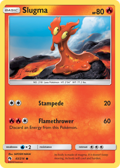 Slugma - Lost Thunder - #43 - Pokemon TCG card