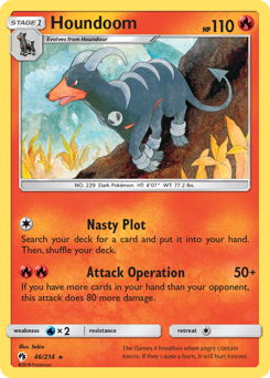 Houndoom - Lost Thunder - #46 - Pokemon TCG card