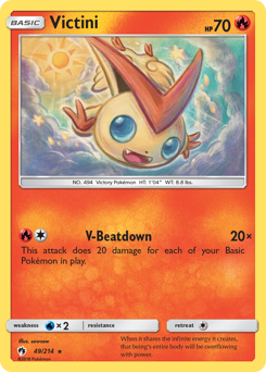 Victini #49 Victini - Lost Thunder - #49 - Pokemon TCG card