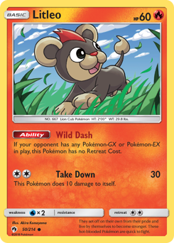 Litleo #50 Litleo - Lost Thunder - #50 - Pokemon TCG card