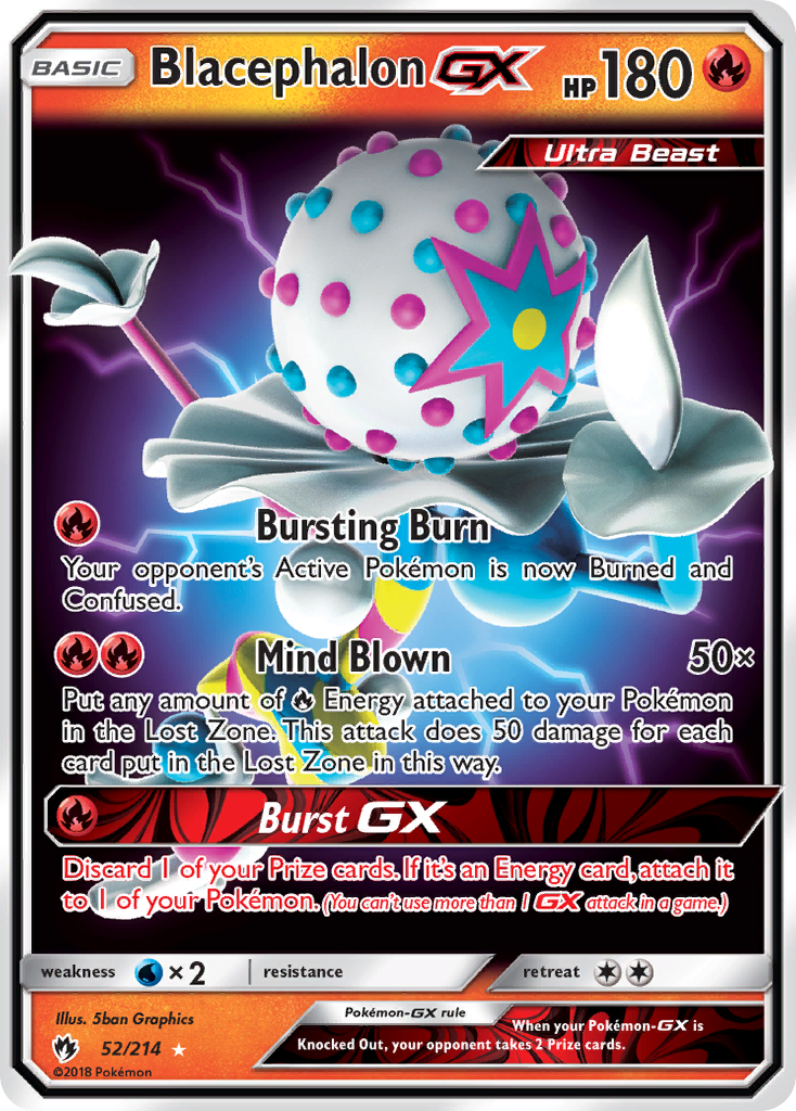Blacephalon-GX - Lost Thunder - #52 - Pokemon TCG card
