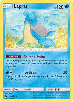 Lapras #56 Lapras - Lost Thunder - #56 - Pokemon TCG card