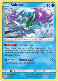 Suicune #59 Suicune - Lost Thunder - #59 - Pokemon TCG card