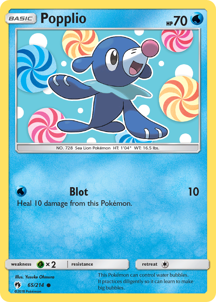 Popplio - Lost Thunder - #65 - Pokemon TCG card