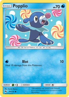 Popplio - Lost Thunder - #65 - Pokemon TCG card
