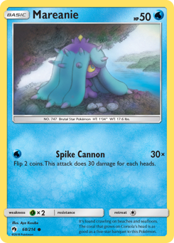Mareanie #68 Mareanie - Lost Thunder - #68 - Pokemon TCG card