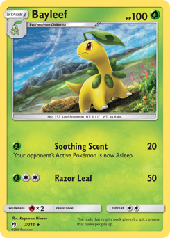 Bayleef #7 Bayleef - Lost Thunder - #7 - Pokemon TCG card